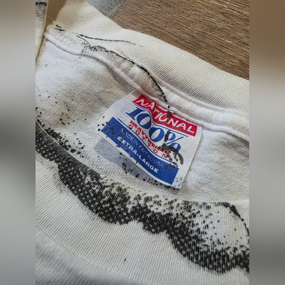 Harley Davidson Vintage 90's Men's Born To Ride All Over Print T-Shirt Size XL - Picture 9 of 10